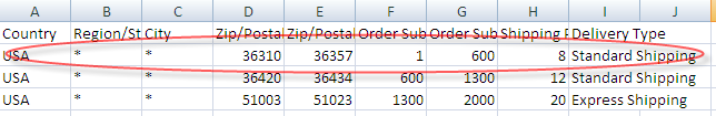 Custom shipping Rate Screen5